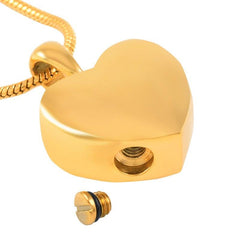 Heart Shaped Cremation Urn Necklace