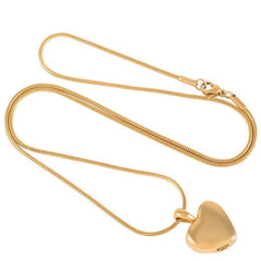 Heart Shaped Cremation Urn Necklace