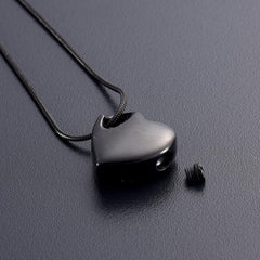 Heart Shaped Cremation Urn Necklace