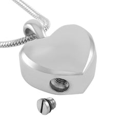 Heart Shaped Cremation Urn Necklace