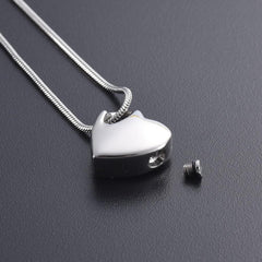 Heart Shaped Cremation Urn Necklace