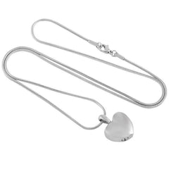 Heart Shaped Cremation Urn Necklace