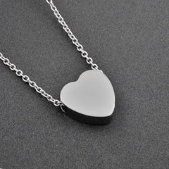 Heart Shaped Cremation Urn Necklace With Etched Tree of Life
