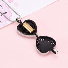 Heart Shaped Locket "Always In My Heart" Cremation Urn Necklace