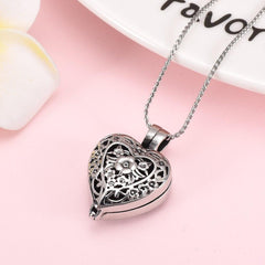 Heart Shaped Locket "Always In My Heart" Cremation Urn Necklace