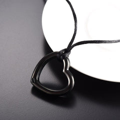 Heart Shaped Modern Cremation Urn Necklace