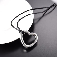 Heart Shaped Modern Cremation Urn Necklace