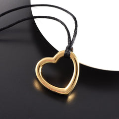 Heart Shaped Modern Cremation Urn Necklace