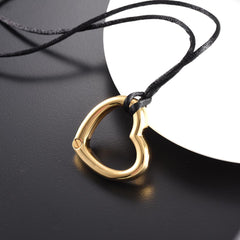 Heart Shaped Modern Cremation Urn Necklace