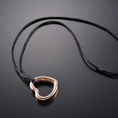 Heart Shaped Modern Cremation Urn Necklace