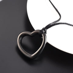 Heart Shaped Modern Cremation Urn Necklace