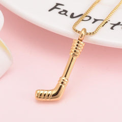 Hockey Stick Cremation Urn Necklace