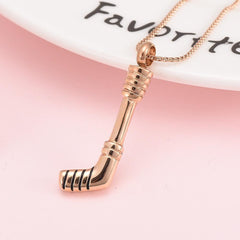 Hockey Stick Cremation Urn Necklace