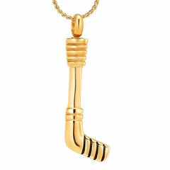 Hockey Stick Cremation Urn Necklace