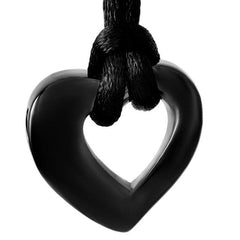 Hollow Heart Cremation Urn Necklace