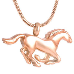 Horse Shaped Cremation Urn Necklace