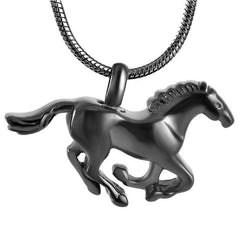 Horse Shaped Cremation Urn Necklace