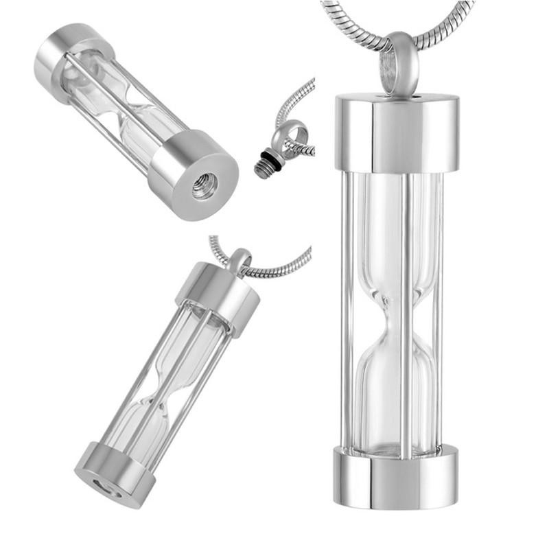 Hourglass Cremation Urn Necklace