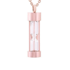 Hourglass Cremation Urn Necklace