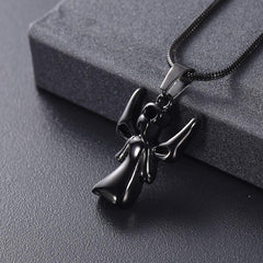 Infinity Angel With Wings Cremation Urn Necklace
