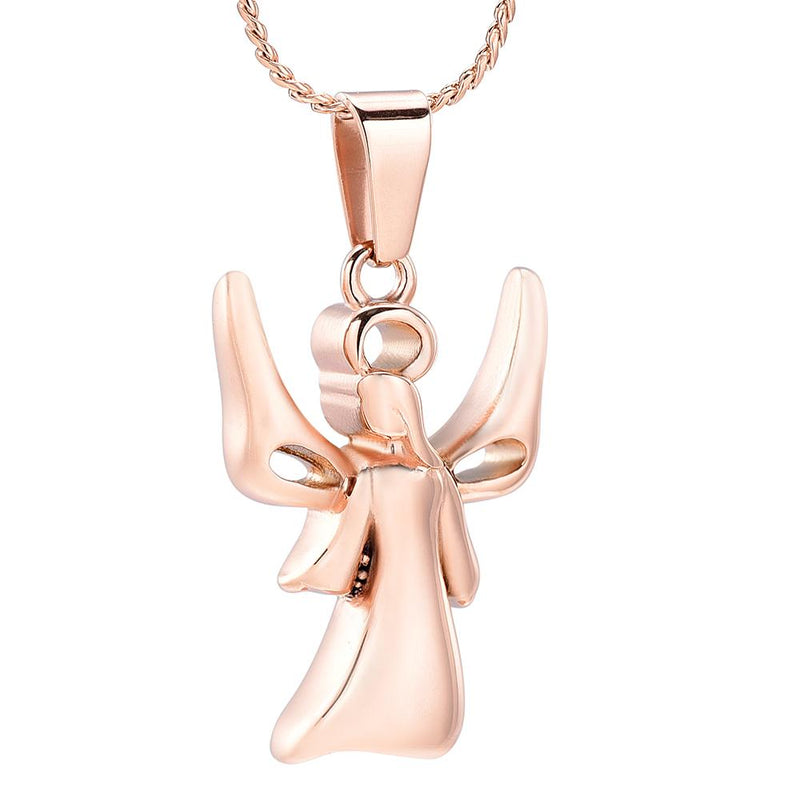 Infinity Angel With Wings Cremation Urn Necklace