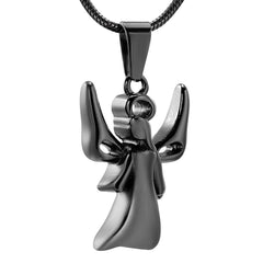Infinity Angel With Wings Cremation Urn Necklace