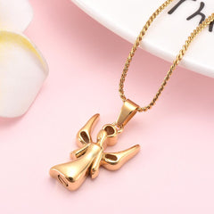 Infinity Angel With Wings Cremation Urn Necklace