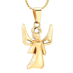 Infinity Angel With Wings Cremation Urn Necklace
