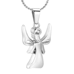 Infinity Angel With Wings Cremation Urn Necklace