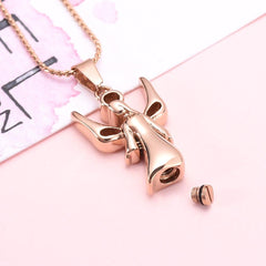 Infinity Angel With Wings Cremation Urn Necklace