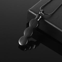 Infinity Gemstone Cremation Urn Necklace With Rhinestones
