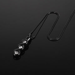 Infinity Gemstone Cremation Urn Necklace With Rhinestones
