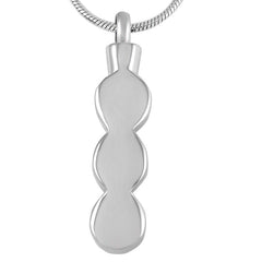 Infinity Gemstone Cremation Urn Necklace With Rhinestones