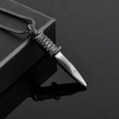 Knife Blade Shaped Cremation Urn Necklace