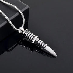 Knife Blade Shaped Cremation Urn Necklace