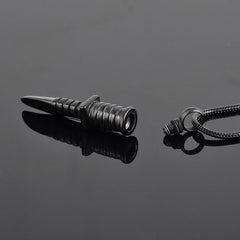 Knife Blade Shaped Cremation Urn Necklace
