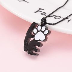 Love With Paw Pet Cremation Urn Necklace