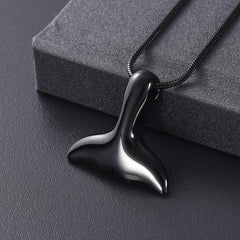 Mermaid Tail Cremation Urn Necklace