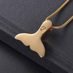 Mermaid Tail Cremation Urn Necklace