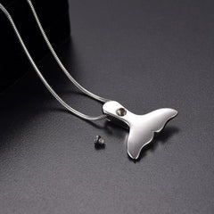 Mermaid Tail Cremation Urn Necklace