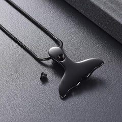 Mermaid Tail Cremation Urn Necklace