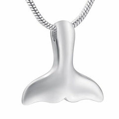 Mermaid Tail Cremation Urn Necklace