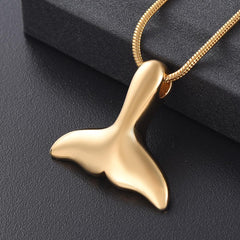 Mermaid Tail Cremation Urn Necklace