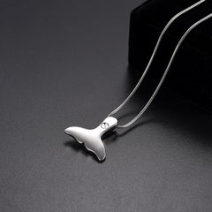 Mermaid Tail Cremation Urn Necklace