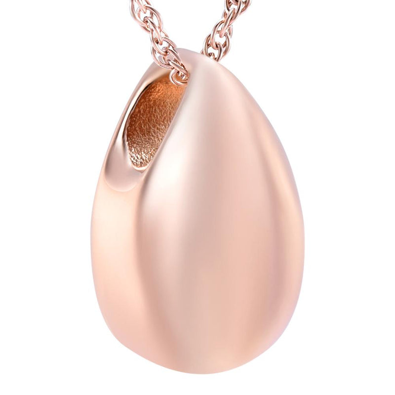 Modern Little Teardrop Cremation Urn Necklace