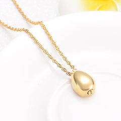 Modern Little Teardrop Cremation Urn Necklace