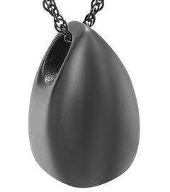 Modern Little Teardrop Cremation Urn Necklace