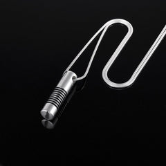 Modern Style Cylindrical Cremation Urn Necklace