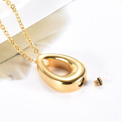Modern Tear Drop Shaped Cremation Urn Jewelry