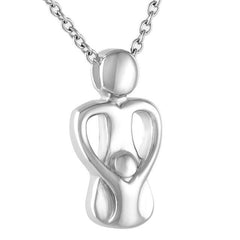 Mom & Child Cremation Urn Necklace